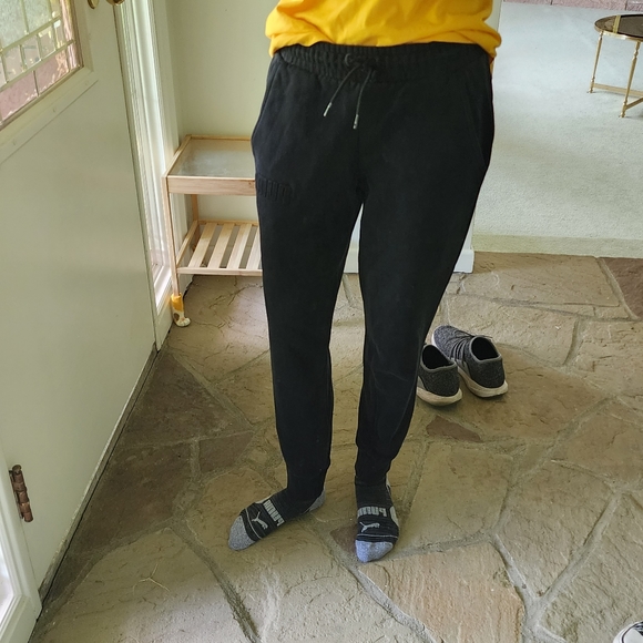 Puma sweatpants cotton black washed color - Picture 5 of 6